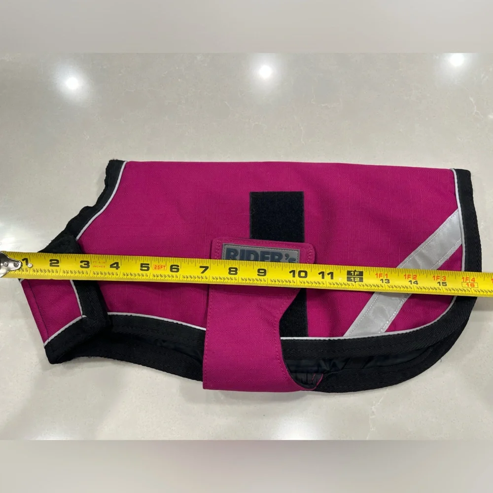 NWOT - dog blanket Size XXS - leg straps- med weight pink and black